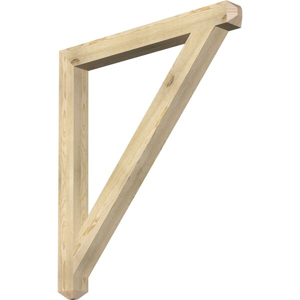 Ekena Millwork Traditional Craftsman Rough Sawn Bracket, Douglas Fir, 4"W x 42"D x 48"H BKT04X42X48TRA04RDF - main